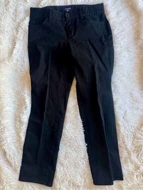 Chaps Black Straight Fit Pants